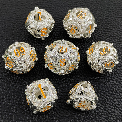 Longkong Circle Metal Dice Set DND Dungeon And Multi -Noodle RPG jogo de xadrez