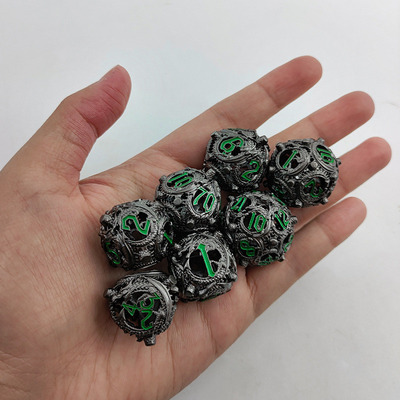 Longkong Circle Metal Dice Set DND Dungeon And Multi -Noodle RPG jogo de xadrez