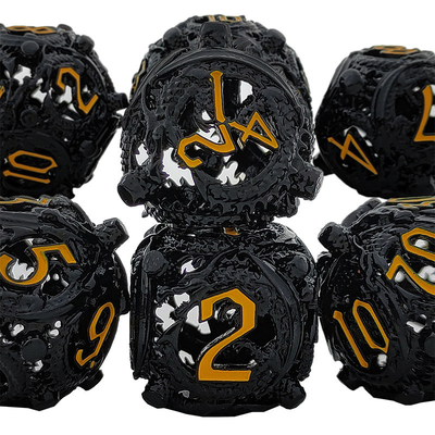 Longkong Circle Metal Dice Set DND Dungeon And Multi -Noodle RPG jogo de xadrez