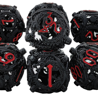 Longkong Circle Metal Dice Set DND Dungeon And Multi -Noodle RPG jogo de xadrez