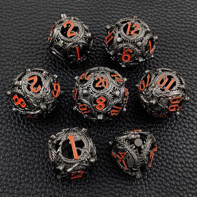 Longkong Circle Metal Dice Set DND Dungeon And Multi -Noodle RPG jogo de xadrez