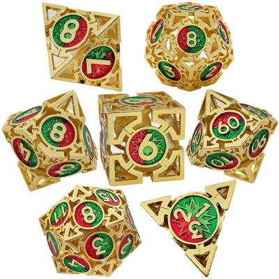 Flecha Caveira de dados de metal Multi-facetado DND Masmorra e Dragão