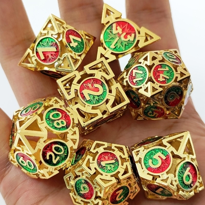 Flecha Caveira de dados de metal Multi-facetado DND Masmorra e Dragão