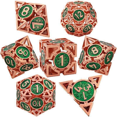 Flecha Caveira de dados de metal Multi-facetado DND Masmorra e Dragão