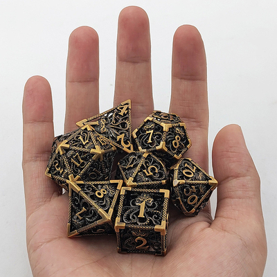 Octopus Hollow Metal Multi Face Dice Set Budemen Dungeon e Dragon DND