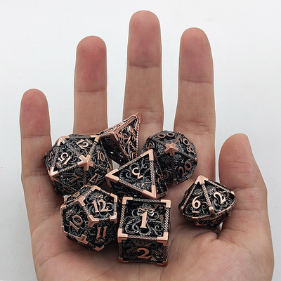 Octopus Hollow Metal Multi Face Dice Set Budemen Dungeon e Dragon DND