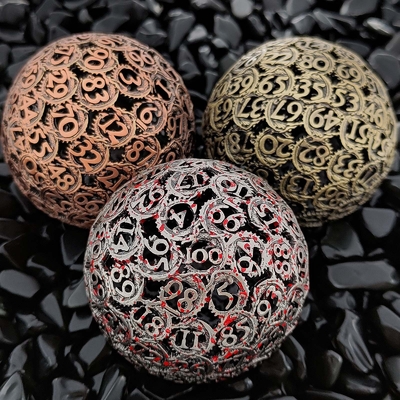 Panlong Hollow 100D Metal Dice Set Dungeon e Dragão DND#RPG#COC
