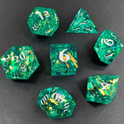Faixa de cores multifacetada Resina Dado Portão Dungeon e Dragão DND#COC