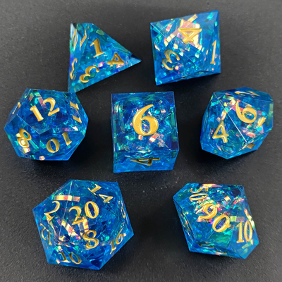 Faixa de cores multifacetada Resina Dado Portão Dungeon e Dragão DND#COC