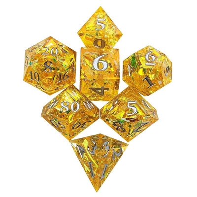 Faixa de cores multifacetada Resina Dado Portão Dungeon e Dragão DND#COC
