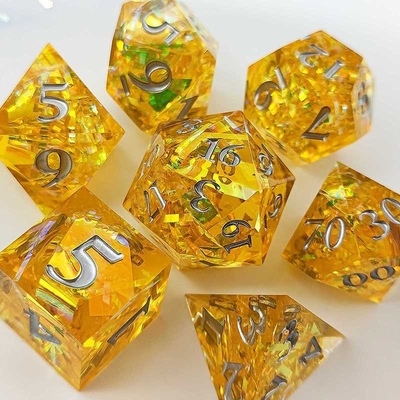 Faixa de cores multifacetada Resina Dado Portão Dungeon e Dragão DND#COC