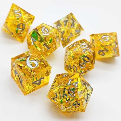 Faixa de cores multifacetada Resina Dado Portão Dungeon e Dragão DND#COC