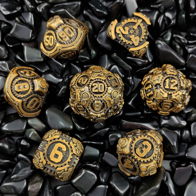 Metal Gear Dice Set DND Dungeons And Dragons TRPG Tabela de dados poliédricos D6
