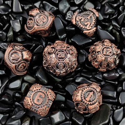 Metal Gear Dice Set DND Dungeons And Dragons TRPG Tabela de dados poliédricos D6