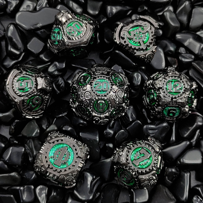 Metal Gear Dice Set DND Dungeons And Dragons TRPG Tabela de dados poliédricos D6