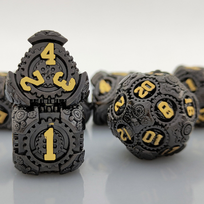 Metal Gear Dice Set DND Dungeons And Dragons TRPG Tabela de dados poliédricos D6