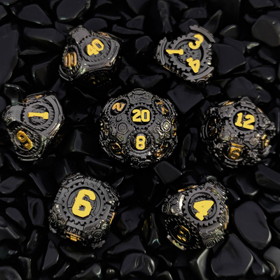 Metal Gear Dice Set DND Dungeons And Dragons TRPG Tabela de dados poliédricos D6