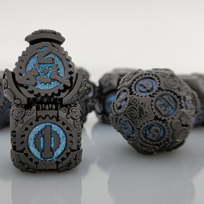 Metal Gear Dice Set DND Dungeons And Dragons TRPG Tabela de dados poliédricos D6