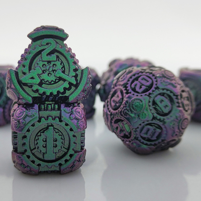 Metal Gear Dice Set DND Dungeons And Dragons TRPG Tabela de dados poliédricos D6