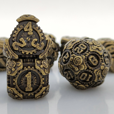 Metal Gear Dice Set DND Dungeons And Dragons TRPG Tabela de dados poliédricos D6