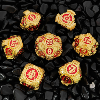 Metal Gear Dice Set DND Dungeons And Dragons TRPG Tabela de dados poliédricos D6