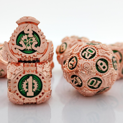 Metal Gear Dice Set DND Dungeons And Dragons TRPG Tabela de dados poliédricos D6