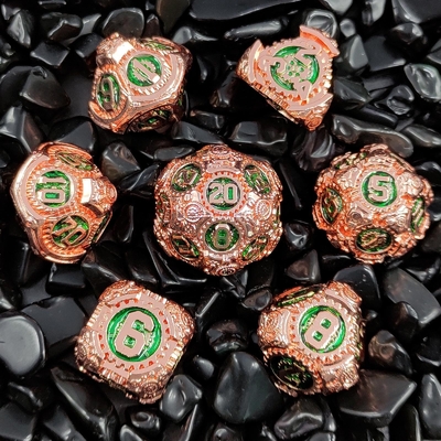 Metal Gear Dice Set DND Dungeons And Dragons TRPG Tabela de dados poliédricos D6