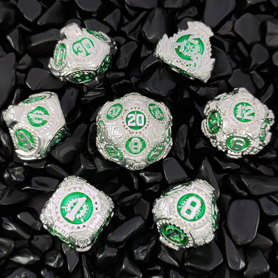 Metal Gear Dice Set DND Dungeons And Dragons TRPG Tabela de dados poliédricos D6