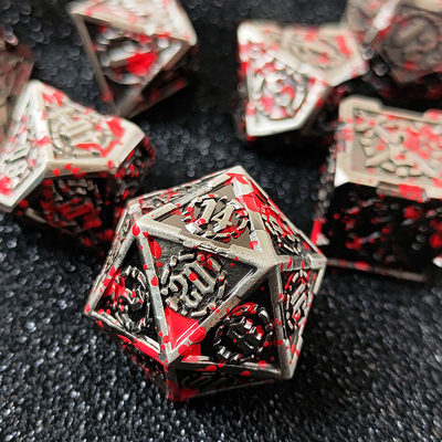Espada Metal RPG dados mão polida Cruzu Dungeon E DND Long #