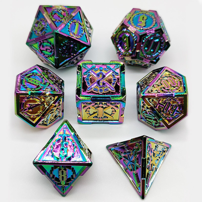 Espada Metal RPG dados mão polida Cruzu Dungeon E DND Long #