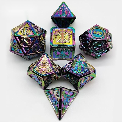 Espada Metal RPG dados mão polida Cruzu Dungeon E DND Long #