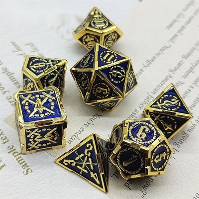 Espada Metal RPG dados mão polida Cruzu Dungeon E DND Long #