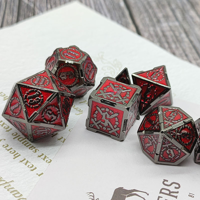 Espada Metal RPG dados mão polida Cruzu Dungeon E DND Long #