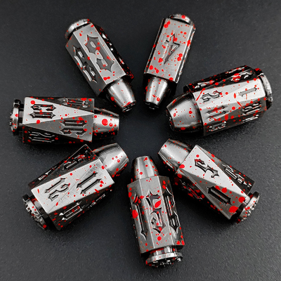 Bullet Head Multiface Metal Dice Set Descrição