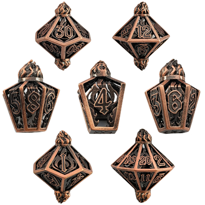 Caixa de Pássaros Hollow Multi Face Metal Dice Of Bade Gate Dungeon E DND#RPG