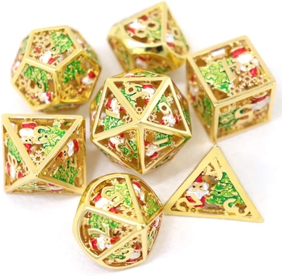 Natal Hollow Multi Noodle Metal Dice Digital DND Dragão e Masmorra TRPG Multi -facetado