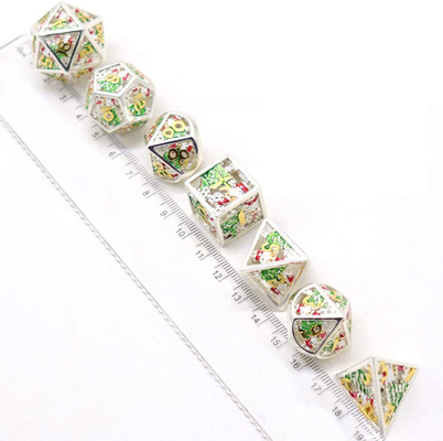 Natal Hollow Multi Noodle Metal Dice Digital DND Dragão e Masmorra TRPG Multi -facetado