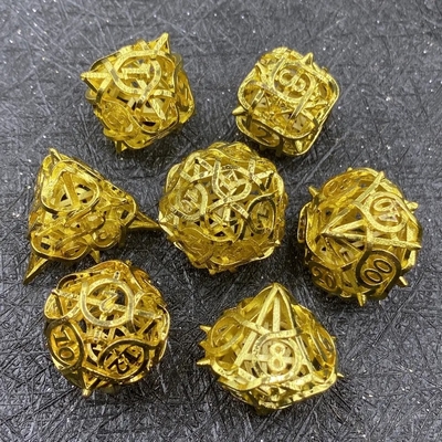 Espinhos dados metálicos ocos conjunto Kusalu RPG dragão e masmorra DND