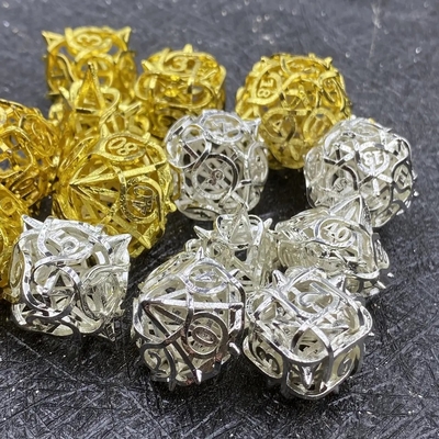 Espinhos dados metálicos ocos conjunto Kusalu RPG dragão e masmorra DND