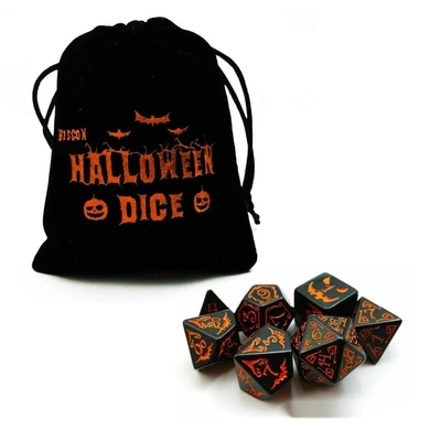 Polymodial Resin Dice 7PCS RPG Dice Set D4 D6 D8 D10 D12