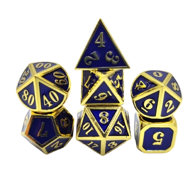 DND RPG Mini Metal Dice Running Group Game Para jogos de tabuleiro Multi -face