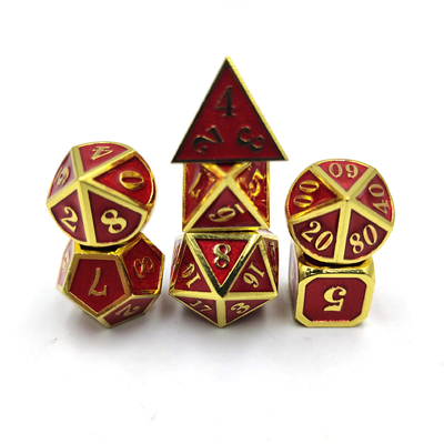 DND RPG Mini Metal Dice Running Group Game Para jogos de tabuleiro Multi -face