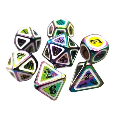 Conjunto de dados de metal sólido e colorido Espada elétrica Craft Dragão e masmorra