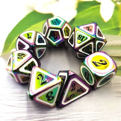 Conjunto de dados de metal sólido e colorido Espada elétrica Craft Dragão e masmorra
