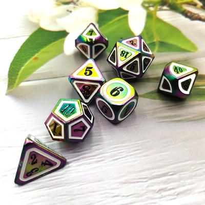 Conjunto de dados de metal sólido e colorido Espada elétrica Craft Dragão e masmorra