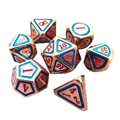 DND RPG Solid Metal Dice Suits Tecnologia de Natação Electro Wandering Terra