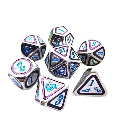 DND RPG Solid Metal Dice Suits Tecnologia de Natação Electro Wandering Terra
