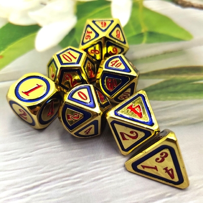 DND RPG Solid Metal Dice Suits Tecnologia de Natação Electro Wandering Terra