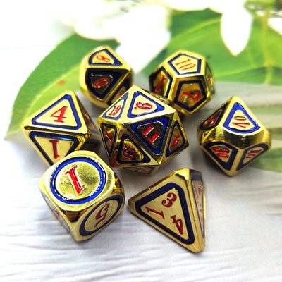 DND RPG Solid Metal Dice Suits Tecnologia de Natação Electro Wandering Terra