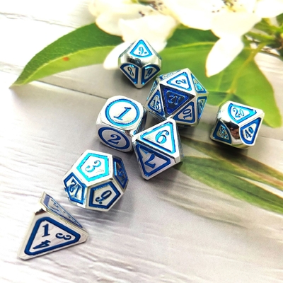 DND RPG Solid Metal Dice Suits Tecnologia de Natação Electro Wandering Terra
